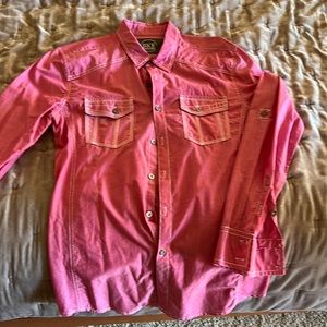 Men’s long sleeve button down casual shirt.  BKE Tailored Fit size Large.